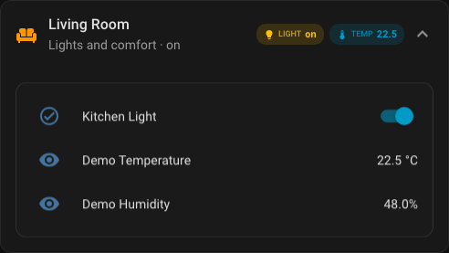 Expanded basic Universal Card screenshot
