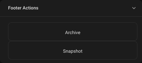 Footer actions screenshot