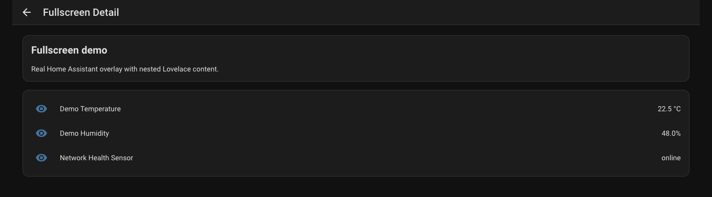Fullscreen mode screenshot